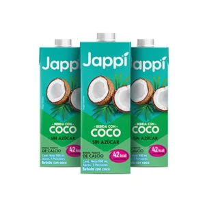 Jappi Bebida Coco 3x900ml | Salud, Bienestar, Nutrición y Vida Balanceada