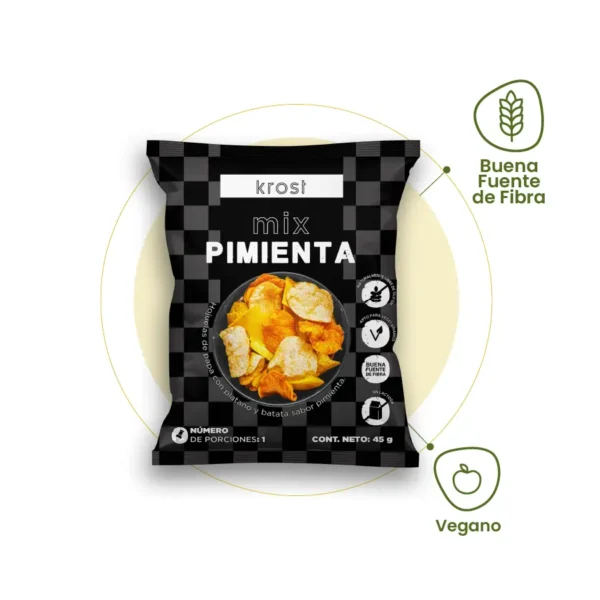 Mix Chips Pimienta x 45g Krost inf | Salud, Bienestar, Nutrición y Vida Balanceada