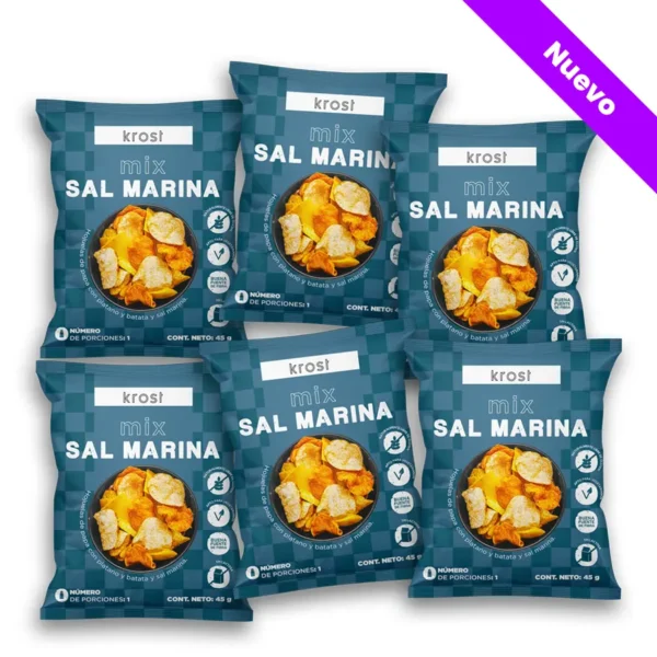 Mix Chips Sal Marina 45g x 6UND 270g Krost nuevo | Salud, Bienestar, Nutrición y Vida Balanceada