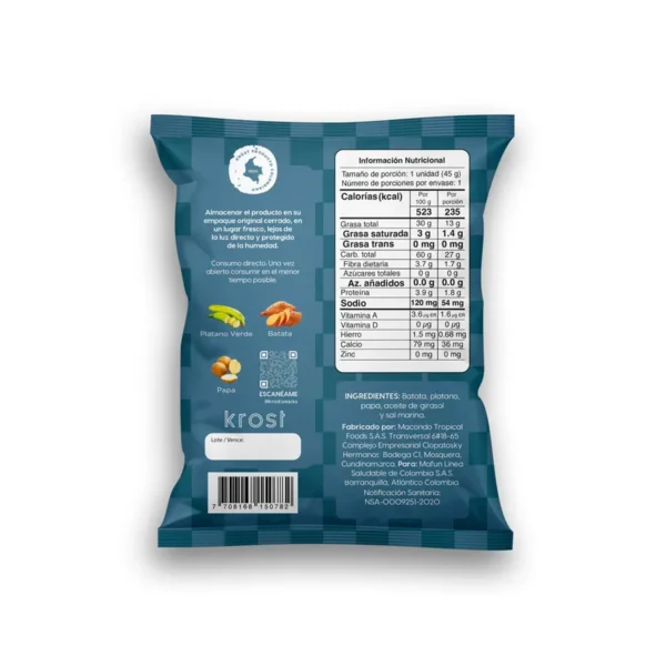 Mix Chips Sal Marina x 45g Krost 2 | Salud, Bienestar, Nutrición y Vida Balanceada