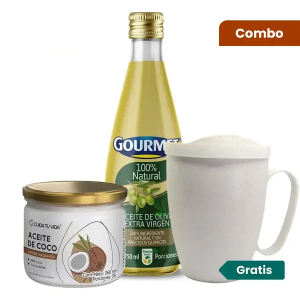 Gourmet Oliva Ac Coco CTV Gratis Mug | Salud, Bienestar, Nutrición y Vida Balanceada